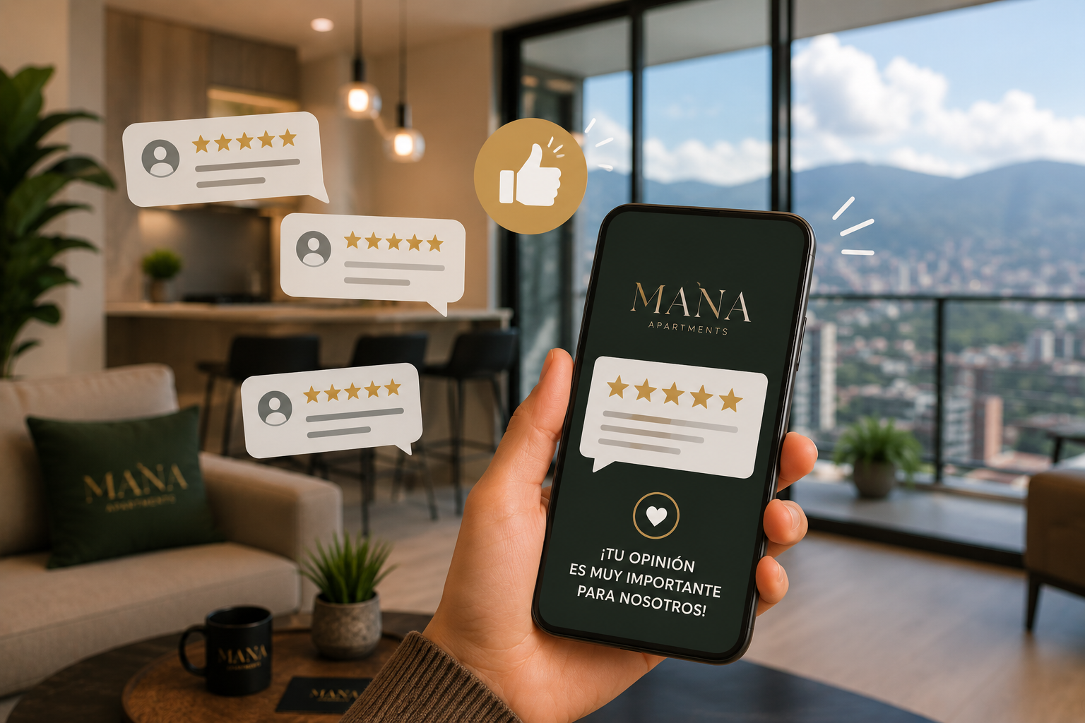 Stylish art and decor in MANA Medellín apartment